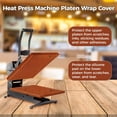 thumbnail image 3 of Housse de Protection pour Plaque de Presse à Chaud, 15 x 15 Pouces, Résistante à la Chaleur, Feuille Réutilisable pour Plaque, Tapis Protecteur pour Machine de Presse à Chaud par Sublimation, 3 of 7