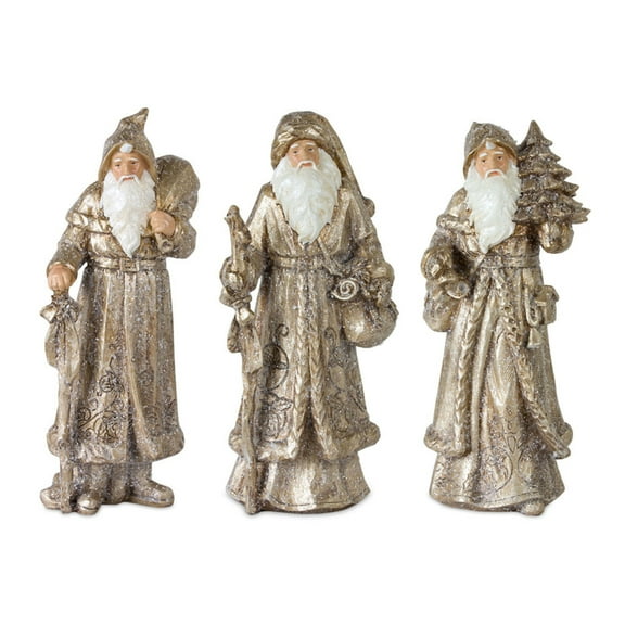 Home Decorative Santa (Set of 3) 12.25"H Resin