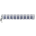 thumbnail image 5 of Awntech 12 Ft Maui Left Motorized Heavy Duty Patio Retractable Awning (144in x 9.25in x 120in), Navy/Gray/White Multi, 5 of 8