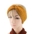 thumbnail image 2 of ManxiVoo Soft Stretch Cable Knit Ear Warmer Headband for Women Winter Warm Headbands for Cold Weather Outdoor Sports and Daily Use Yellow, 2 of 4