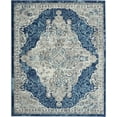 thumbnail image 2 of Nourison Persian Vintage Persian Center Medallion Ivory/Turquoise Area Rug, 2 of 8