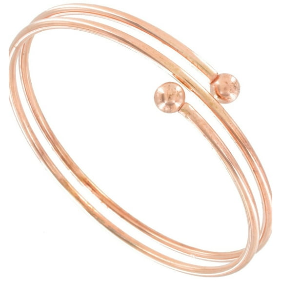 Xl Spiral Rose Gold Tone Upper Arm Cuff Bracelet Ladies Armlet Ladies Adult Female Women