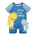 thumbnail image 2 of guohui Baby Short Sleeve Rompers Baby Shower Gifts with Dinosaur Print Infant Coveralls 12 to 18 Month, 2 of 9