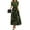 Army Green-A6, variant on Women's Summer Wrap Maxi Dress Casual Boho Floral Crew Neck Short Sleeve Ruffle Hem Split Beach Long Dresses Army Green S
