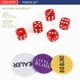 thumbnail image 4 of LUOBAO Juego de Fichas de Póquer para Torneos de Blackjack Texas Holdem con Estuche de Aluminio 2 Barajas de Cartas Distribuidor Ciega Pequeña Ciega Grande Botones y 5 Dados 11,5 Gramos, 4 of 5