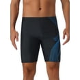 thumbnail image 1 of INSPIRAR CHIC Bañador de Hombre Trunk Verano Vacaciones Cintura Elástica Corte Regular Ropa de Entrenamiento para Natación 28 Negro Azul, 1 of 5