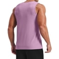 thumbnail image 3 of Domuza Ribbed Tank Tops for Men Knit Sleeveless Workout T Shirt Muscle Gym Fitness Tee Pink XL, 3 of 3