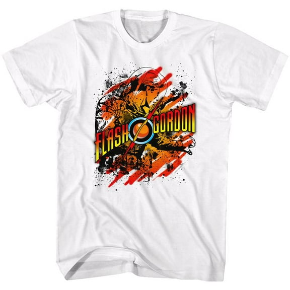 Flash Gordon Flashtastic White Adult T-Shirt 5Xl