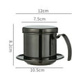 thumbnail image 1 of Vietnamese Coffee Filter Mesh Drip Stainless Steel Coffee Maker Moka Dripper Pot, 1 of 4