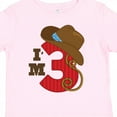 thumbnail image 4 of Inktastic Cowboy 3rd Birthday I'm Three Girls Toddler T-Shirt, 4 of 5