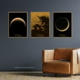 thumbnail image 5 of Pack of 3 NASA Our Solar System Saturn's Moon Titan Ligeia Mare Lake Crescent Moon Images Unframed 18X24 Inch Wall Art Living Room Prints Set, 5 of 5