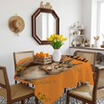 thumbnail image 3 of Orange Squirrel Hello Fall Table Cloth Waterproof Tablecloths, Maple Leaf Thanksgiving Tablecloth Dining Table Cover for Kitchen Party Tabletop Outdoor, Square Tablecloth 54x54 Inch, 3 of 9
