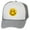 Cross - White/Grey, variant on Gravity Threads Smile Face Embroidery Adjustable Trucker Hat - Cross Eye - Black