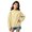 Yellow #0283, variant on Girls Leopard Print Crewneck Sweatshirt Long Sleeve Ribbed Cuffs Casual Loose Fit Fall Pullover Sweatshirt