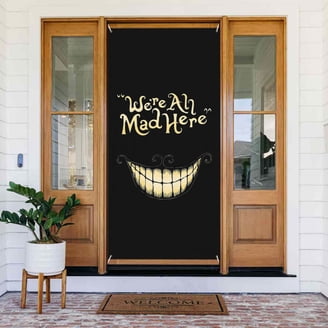 ASVP Alice In Wonderland Mini Door Decor – Hand-Painted Resin Statue With Curtain