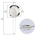 thumbnail image 3 of BambooMN Fine Mesh Silver Stainless Steel Strainers - 4.75" Diameter - 1 Piece, 3 of 6