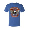 thumbnail image 2 of Wild Bobby, Lead Follow or Get The Hell Out Of The Way MC 1969 Motorcycle Pop Culture Mens Premium Tri Blend T-Shirt, Vintage Royal, X-Large, 2 of 3