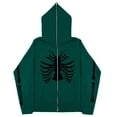 thumbnail image 5 of Sudadera con esternón oscuro europeo y americano para hombre y mujer, sudaderas con capucha góticas para pareja, sudadera de Cremallera larga de talla grande Harajuku 2023, 5 of 5