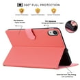 thumbnail image 5 of Dteck with Soft Screen Protector Case for iPad 11-inch (A16) 2025 11th Gen,iPad 10th Gen Magnetic Smart Leather Cute Cat Design Card Slot Wallet Case Kickstand Folio Cover for iPad 11th/10th Gen,Red, 5 of 5