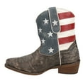 thumbnail image 3 of Roper Womens American Beauty Distressed Round Toe Cowboy  Ankle Western Boo, 3 of 5
