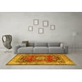 thumbnail image 3 of Ahgly Company Indoor Rectangle Medallion Yellow Traditional Area Rugs, 7' x 10', 3 of 4