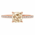 thumbnail image 7 of Solitaire with Accents Engagement Ring for Women - 2.7ct Natural Morganite in 14K Rose Gold Promise Ring, 7 of 7