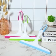 AOWOO 3 Pcs Multi-Purpose Squeegees for Shower, 10 inch Silicone Streak-Free Handheld Cleaner Squeegee with Hanging Hole, Squeegees for Bathroom, Kitchen, Glass Door, Window, Mirror