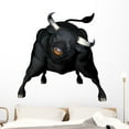 thumbnail image 1 of Charging Bull Stock Market Wall Decal by Wallmonkeys Peel and Stick Graphic (48 in H x 48 in W) WM231174, 1 of 4