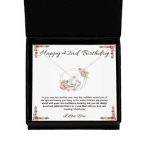 42nd Birthday Gift Necklace, 42nd Birthday Jewelry, Turning 42, necklace For Wife, Sister, Mom, Daughter, Birthday Gift Necklace For 42 Year Old