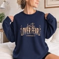 thumbnail image 3 of Jollimate Faith Over Fear Crewneck, Christian Sweatshirt Women, Christian Sweatshirt Gift, 3 of 6