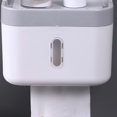 thumbnail image 4 of Fufafayo under $5 Toilet Paper Holder with Shelf, Wall Mounted Toilet Paper Roll Holder Large Capacity Waterproof Tissue Dispenser Bathroom Storage, 4 of 7