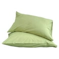 thumbnail image 1 of Linens Fundas de Almohada 100% Lino Francés con Bordado - Paquete de 2 - Lino Natural Lavado Color Sólido Suave Transpirable -, 1 of 5
