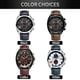 thumbnail image 2 of Reloj, Reloj de pulsera informal de negocios con movimiento de cronómetro de cuarzo para hombre Tomshoo Negro, 2 of 7