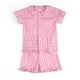 thumbnail image 1 of Conjunto de pijama para niños, pijamas de punto a juego, pijamas de Pascua con volantes a cuadros de verano, ropa de dormir para bebés y niños, 1 of 4