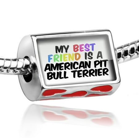 Bead My best Friend a American Pit Bull Terrier Dog from United States Charm Fits All European (Best Food For American Pitbull Terrier)