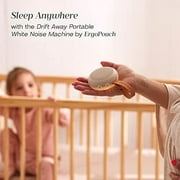 ergoPouch White Noise Machine Drift away - Baby Adults Sleeping Sound Machine - Natural Soothing Noise Cancelling Therapy Portable Travel USB Recharge Adjustable Light