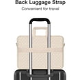 thumbnail image 7 of MOSISO Laptop Bag Briefcase for Women&Men Square Quilted Computer Messenger Bag Office Travel Business with 3 Pockets&Strap, 7 of 7