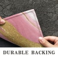 thumbnail image 6 of Pink White Gold Marble Pattern Door Rugs,Washable Non Slip Door Mats Indoor,Decorative Door Mats,Entry Mat Indoor for Entrance,Bedroom,Kitchen,Bathroom,16"x24", 6 of 6