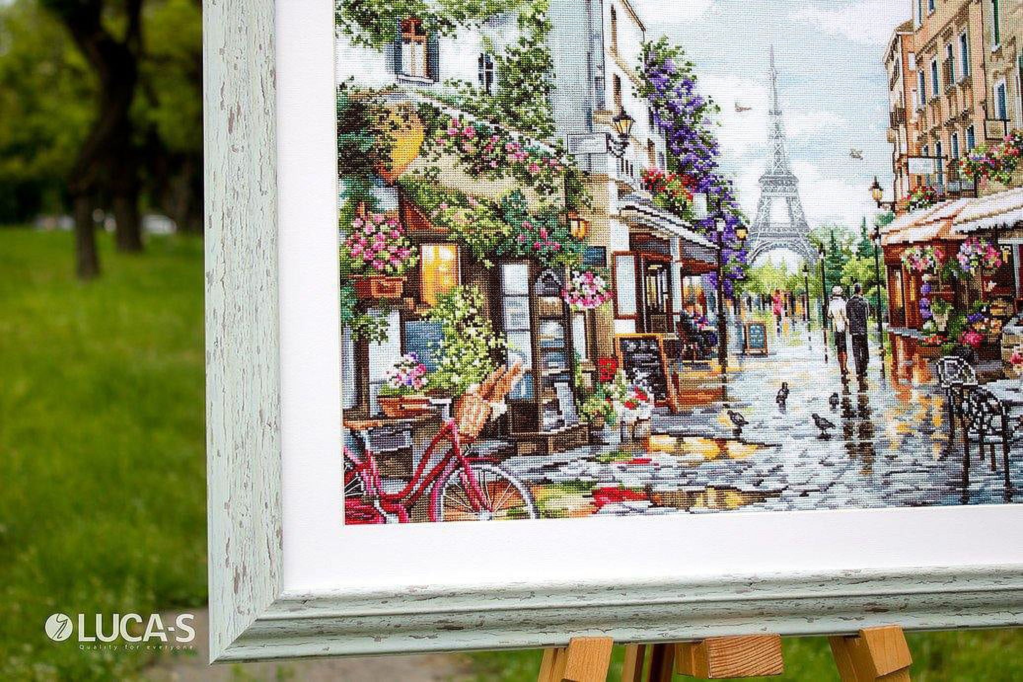 Luca-S Paris in Flowers Counted Cross-Stitch Kit