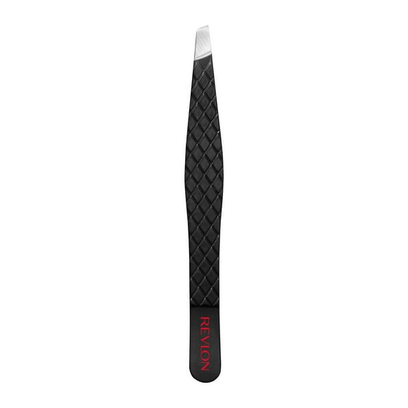 Pince à épiler à bouts obliques Revlon Expert, en acier inoxydable