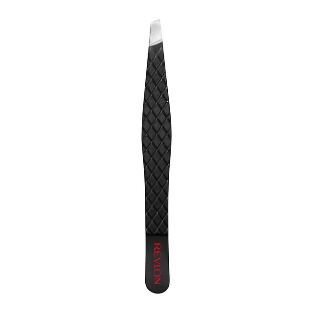 Pince à épiler à bouts obliques Revlon Expert, en acier inoxydable