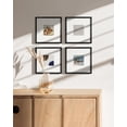 thumbnail image 6 of HAUS AND HUES 8x8 Black Metal Picture Frames Matted to 4x4 - Features Premium Aluminum & Hanging Hardware, Shatterproof Plexiglass - Ideal for Home, Room, Office (8x8 in, Black, Set of 4), 6 of 6