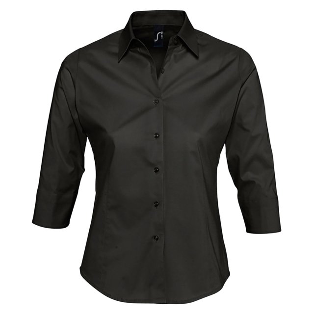 SOLS Chemise de Travail Ajustée à Manches 3/4 pour Femmes