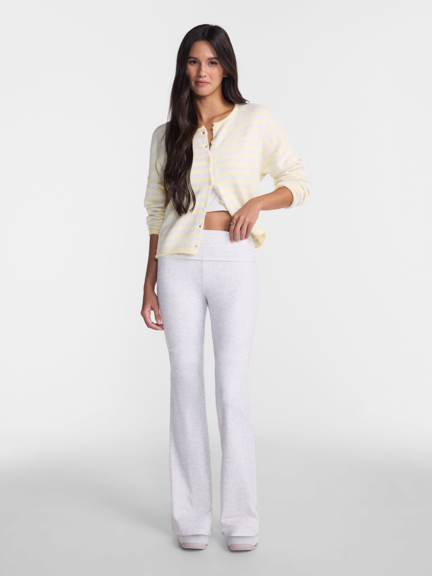 No Boundaries Foldover Flare Pants, 31.25" Inseam, Women’s XXS-XXL