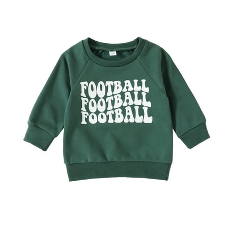 

ZMHEGW Baby Girls Boys Print Football Autumn Long Sleeve Romper Bodysuit Clothes