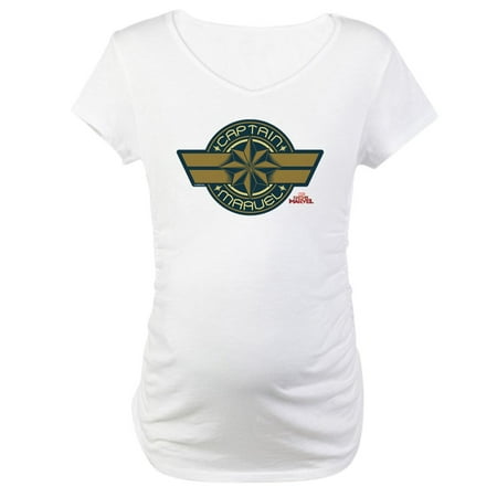 Cafepress Captain Marvel Maternity T Shirt Cotton Maternity T Shirt Cute Funny Pregnancy Tee - 