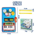 thumbnail image 7 of Baby 2 in 1 Musical Mats, Musical Toys, Piano Keyboard & Drum for Toddlers, Early Education Toys for Baby Girls Boys Toddlers, 7 of 7