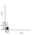 thumbnail image 3 of ANGARA Natural Trillion Sapphire Pendant with Diamond Swirl in 14K Yellow Gold for Women (Size-6mm) | September Birthstone, Anniversary, Jewelry Gift for Women | Natural Blue Sapphire Necklace, 3 of 8