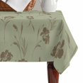 thumbnail image 4 of Sage Green Floral Table Cloth Waterproof Tablecloths, Vintage Spring Botanical Flowers Tablecloth Dining Table Cover for Kitchen Party Tabletop Outdoor, Rectangle Tablecloth 52x70 Inch, 4 of 9