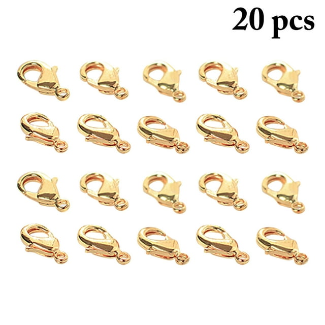 Coofit 20 Pcs Fermoirs Mousqueton DIY Fermoirs Pince Mousqueton Fabrication de Bijoux